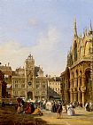 Edward Pritchett A View Of St Mark's Square painting